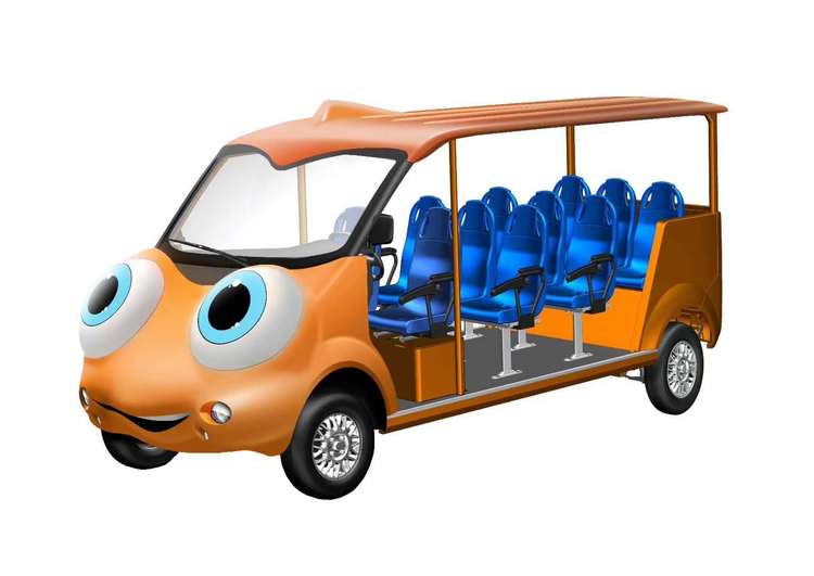 五菱卡通型电动观光车