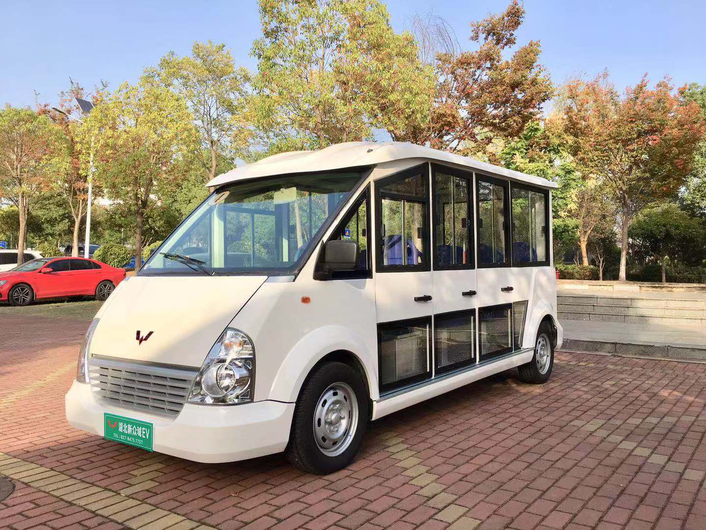 五菱14座电动观光车的特点是什么